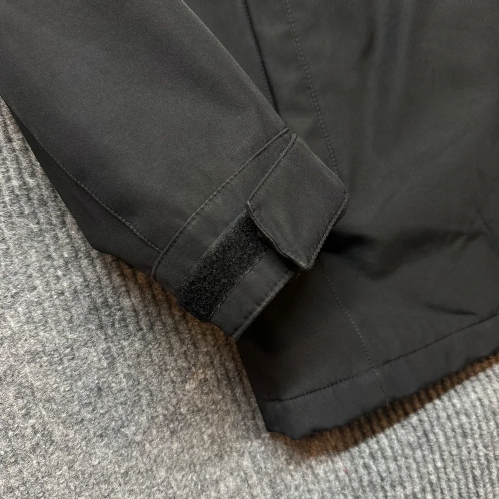 Weatherproof Hooded Jacket Mens M Black Insulated Full Zip Winter Coat